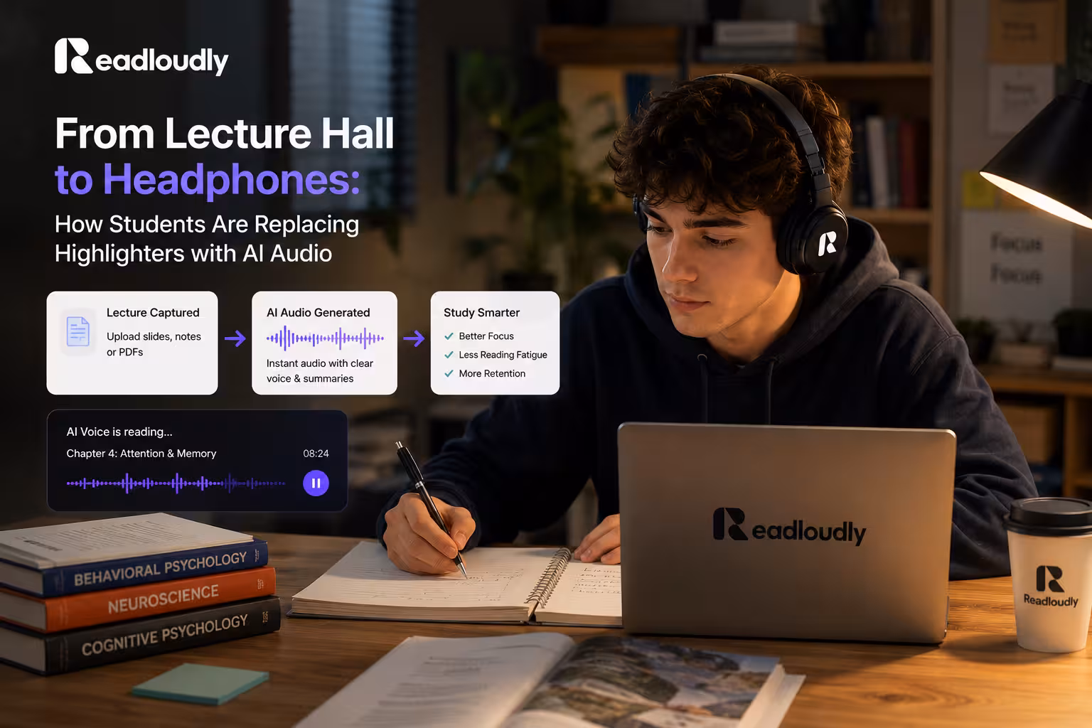 From Lecture Hall to Headphones: How Students Are Replacing Highlighters with AI Audio