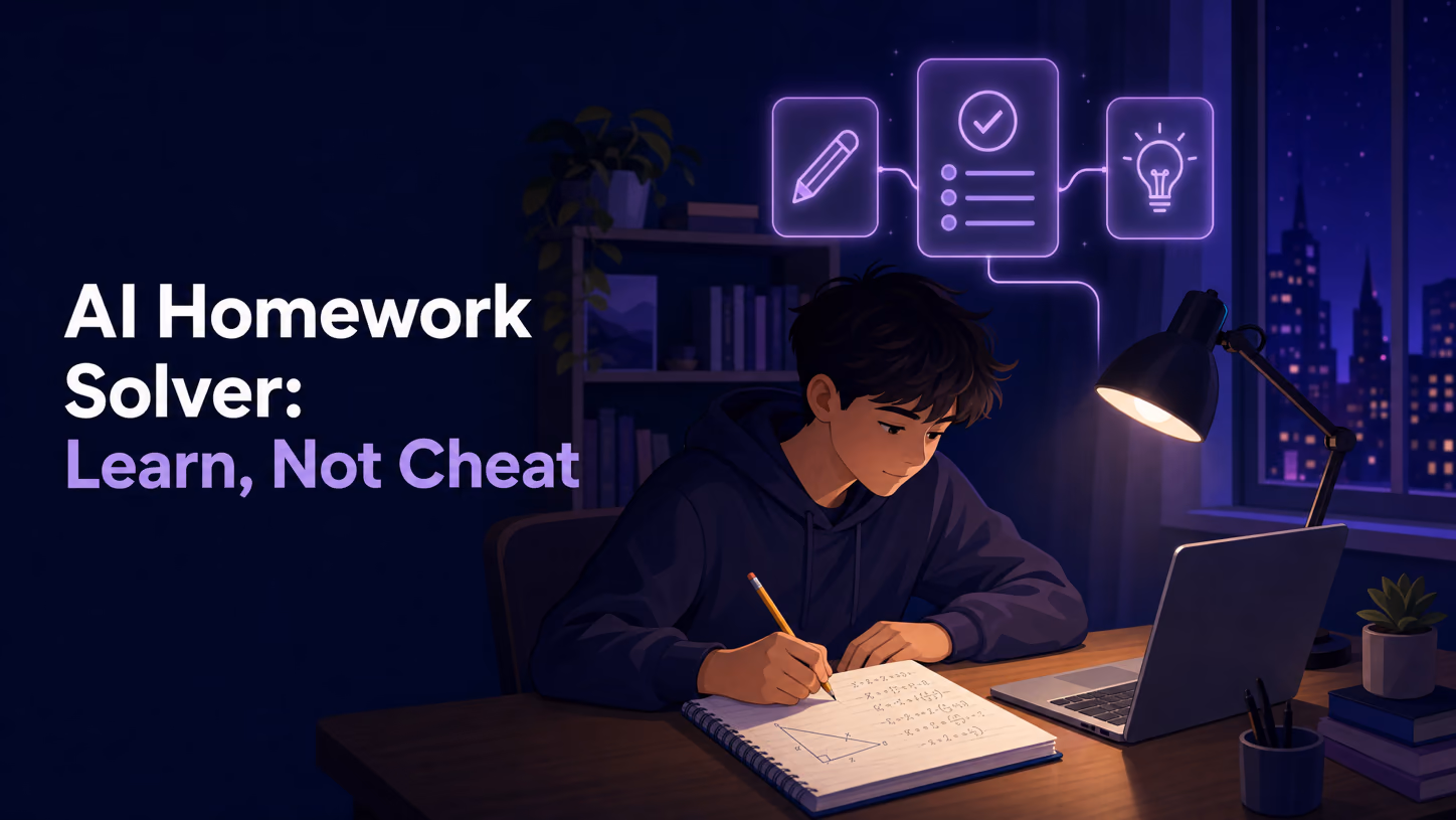 AI Homework Solver: How to Use One to Learn, Not Cheat