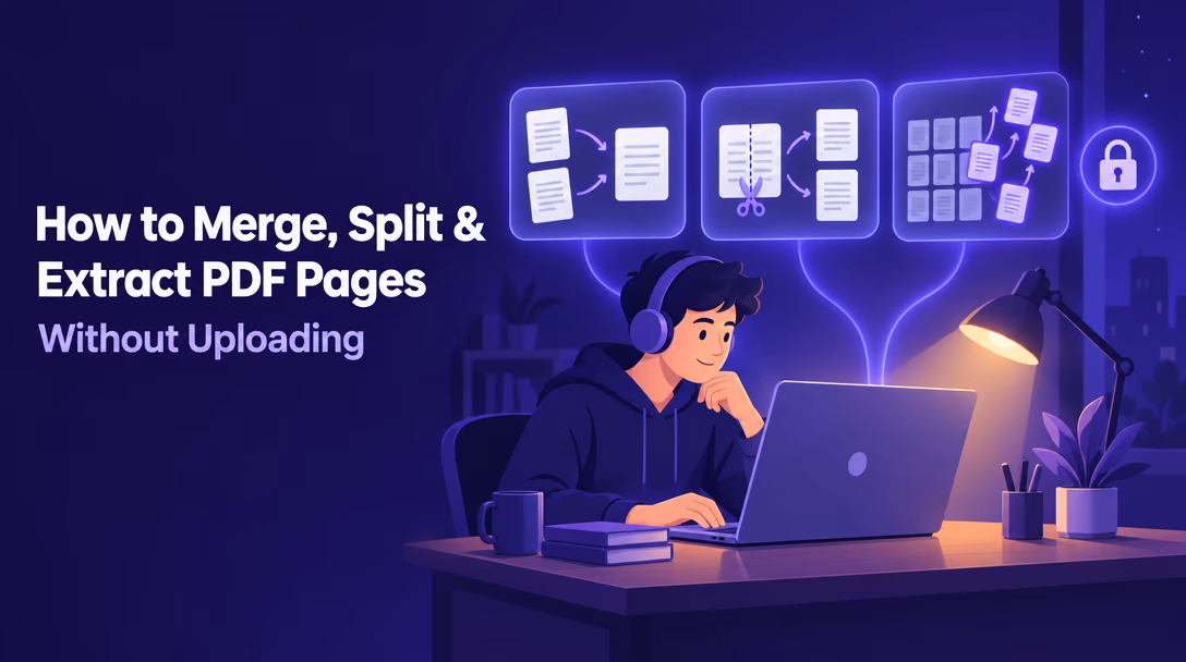 How to Merge, Split & Extract PDF Pages Without Uploading